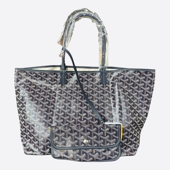 Goyard Navy St. Louis Tote Bag - Picture 1 of 6